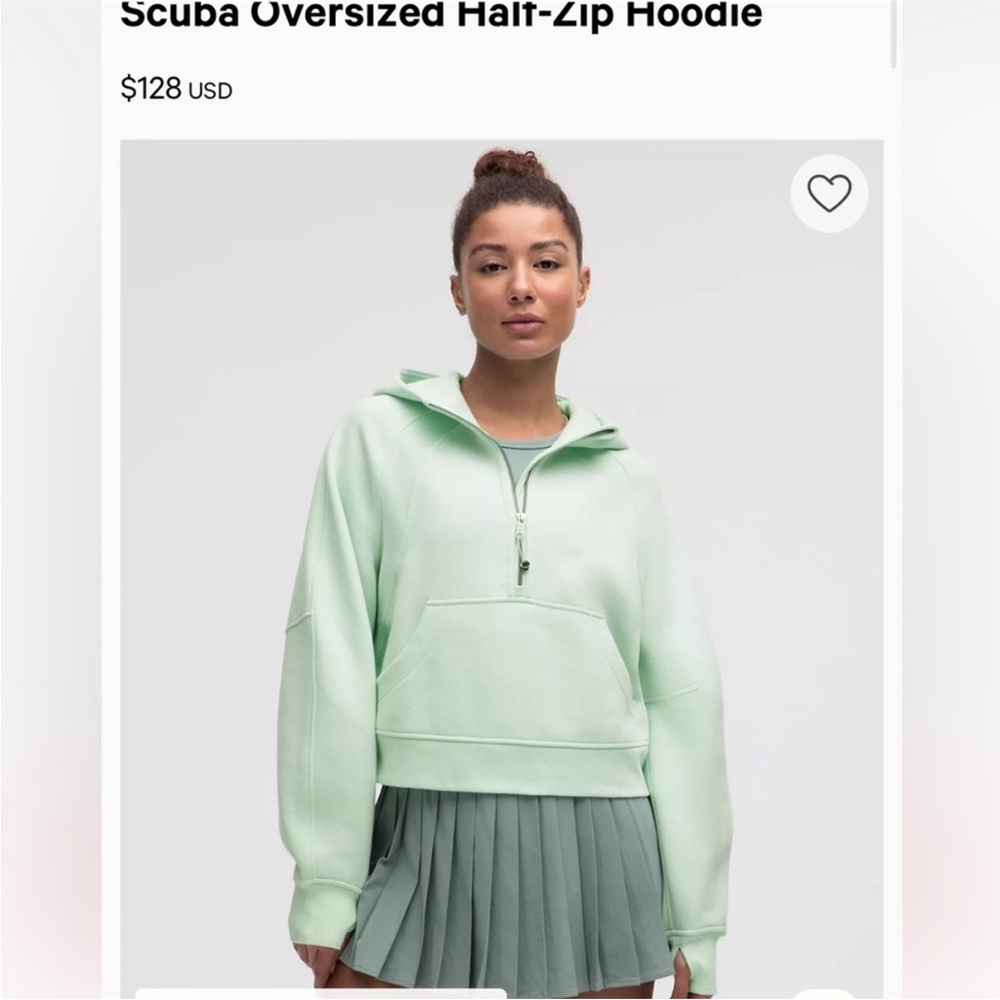 NWT Lululemon sea mist scuba hoodie. SOLD OUT ONLINE